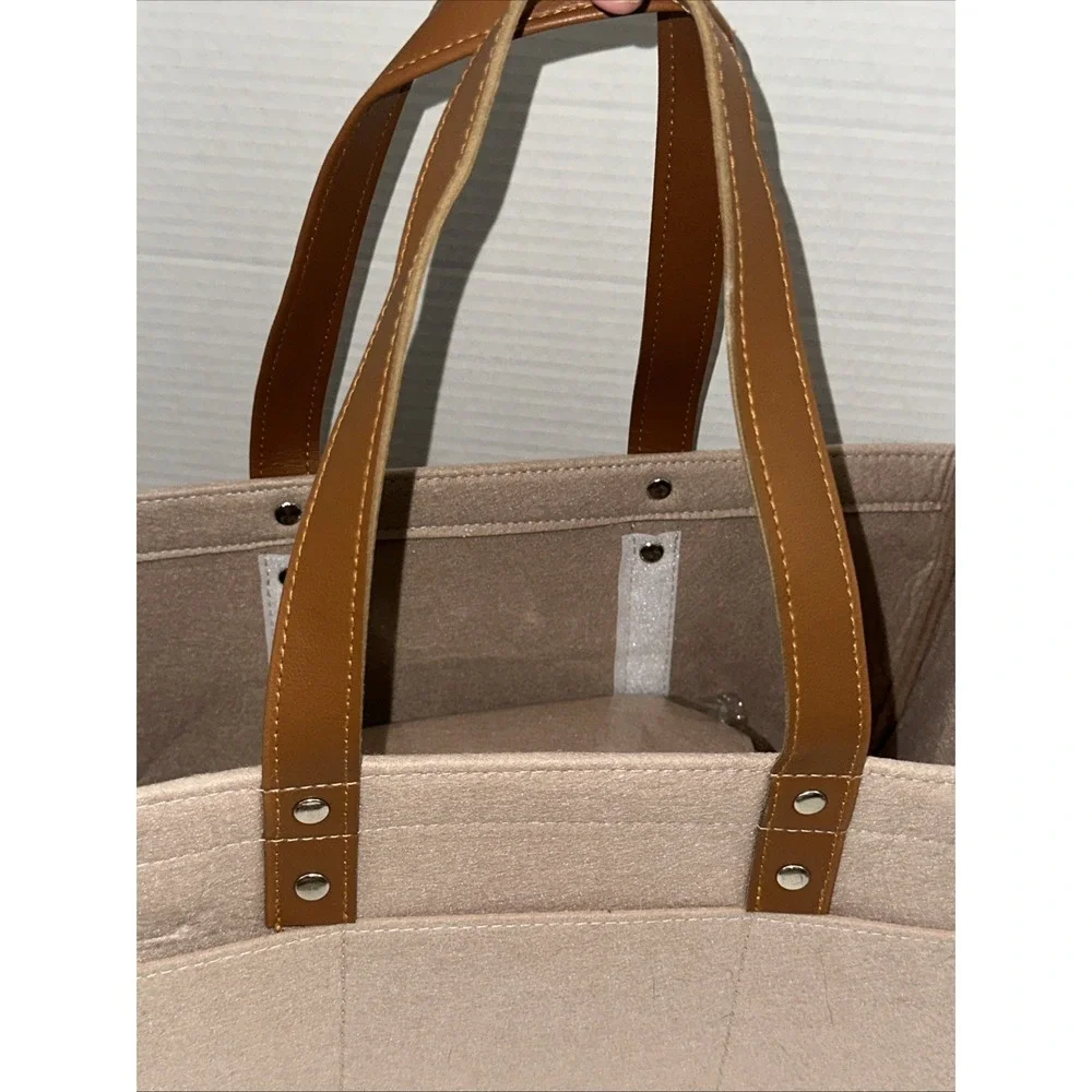 Baby Diaper Caddy Organizer Beige Large & Small Pouch/portable Holder Bag For Ch